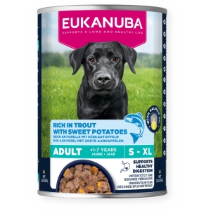 Полноценный (влажный) корм Eukanuba Dog Adult Форель со сладким картофелем 400г
