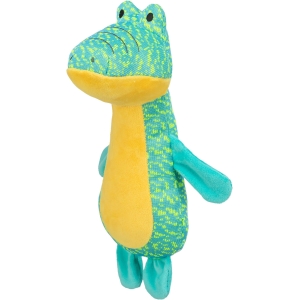 Игрушка для собак Аллигатор, ткань, 29 см, зеленый