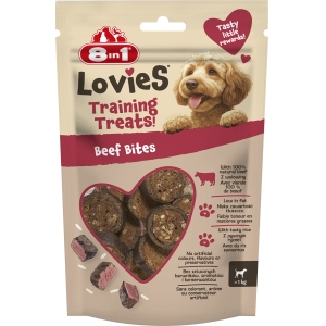 Лакомство для собак 8in1 Lovies Training Treats Beef Bites 90g