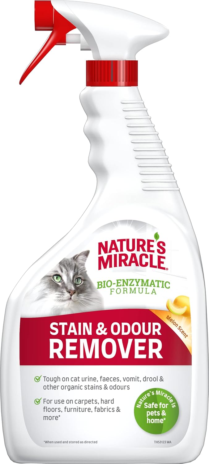 Nature’s Miracle pleki - ja lõhnaeemaldaja kassidele - melon 946ml