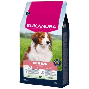 EUKANUBA Senior lambaliha ja riisiga väikestele ja keskmistele koertele 12 kg