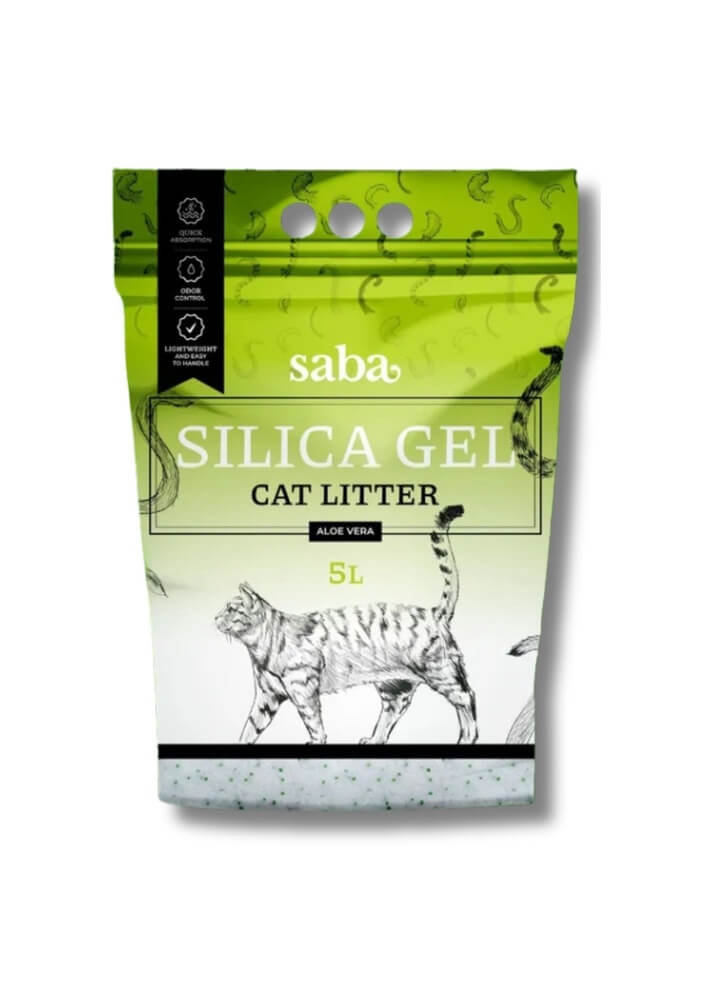 SABA Aloe Vera lõhnaline silikageelist kassiliiv 5L