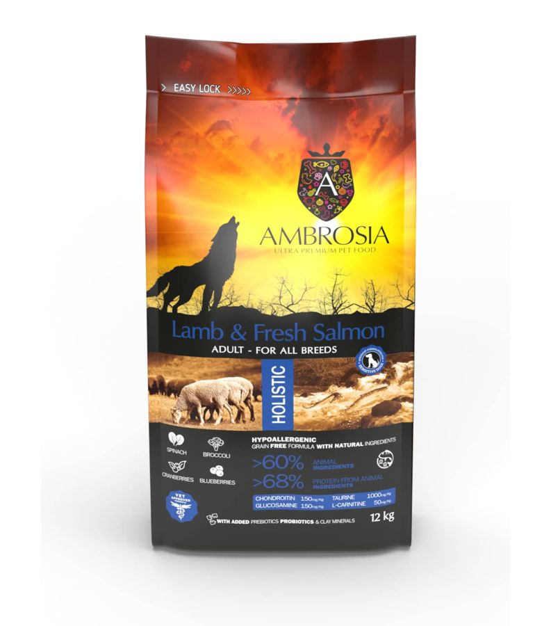 Ambrosia Lammas ja Värske Lõhe 12kg (6x2kg)