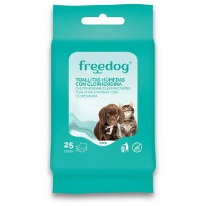 FREEDOG NIISKED SALVRÄTIKUD KLOORHEKSIDIINIGA 25TK