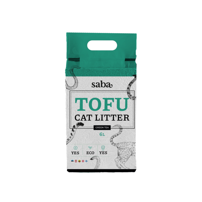 SABA rohelise tee lõhnaline tofu kassiliiv 36L