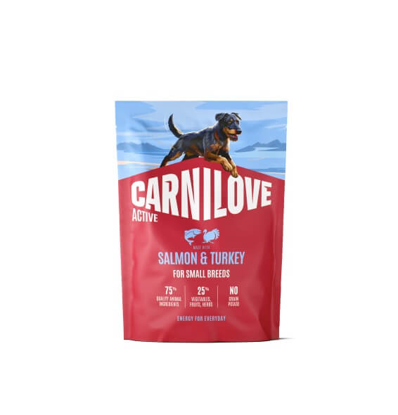 Carnilove Active Salmon & Turkey Adult Small Breed koeratoit 1,5kg