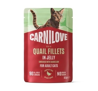 Carnilove Quail in Jelly märgtoit kassidele 85g