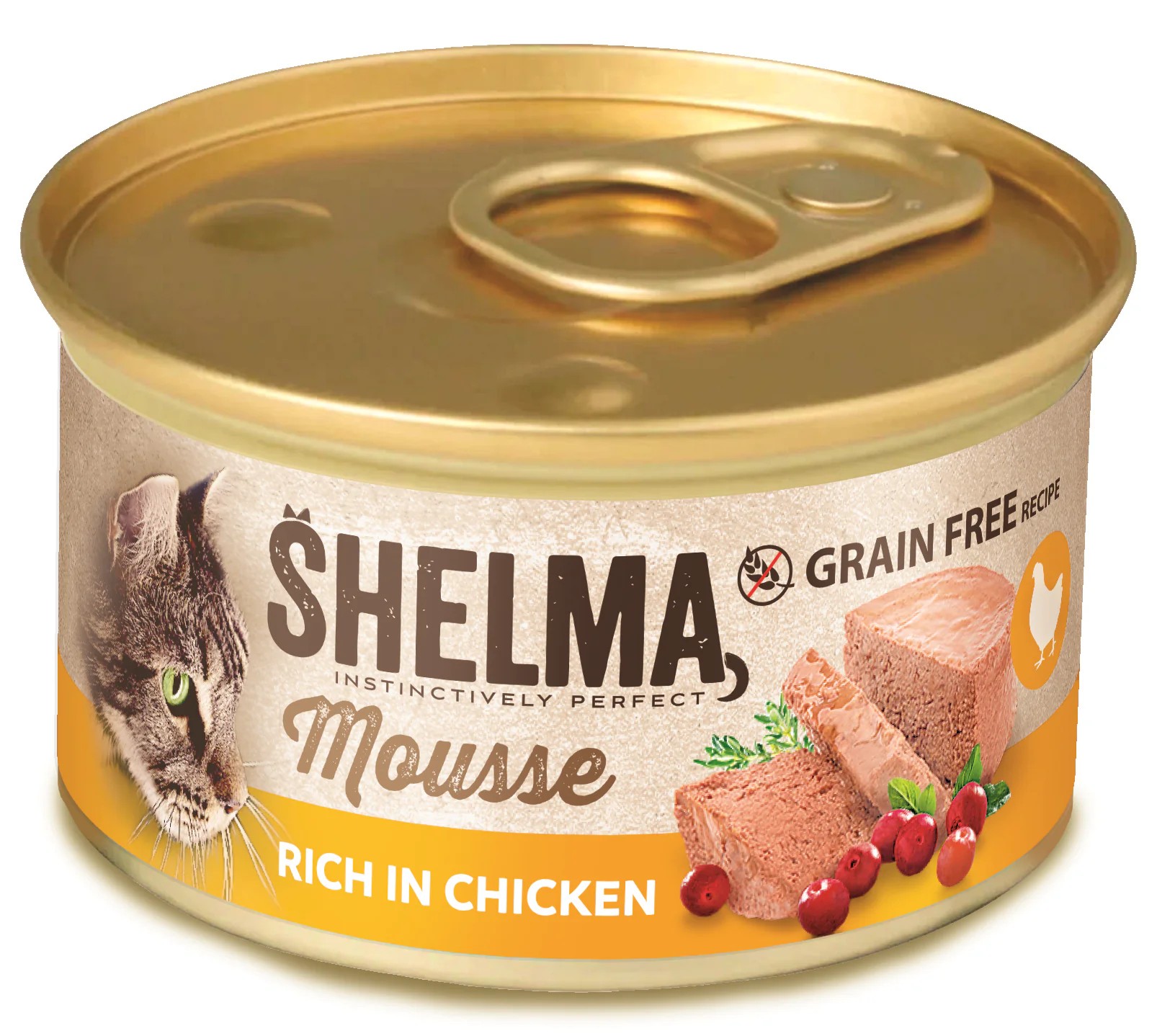 Shelma mousse konserv kana, jõhvika ja tüümianiga 12x85g