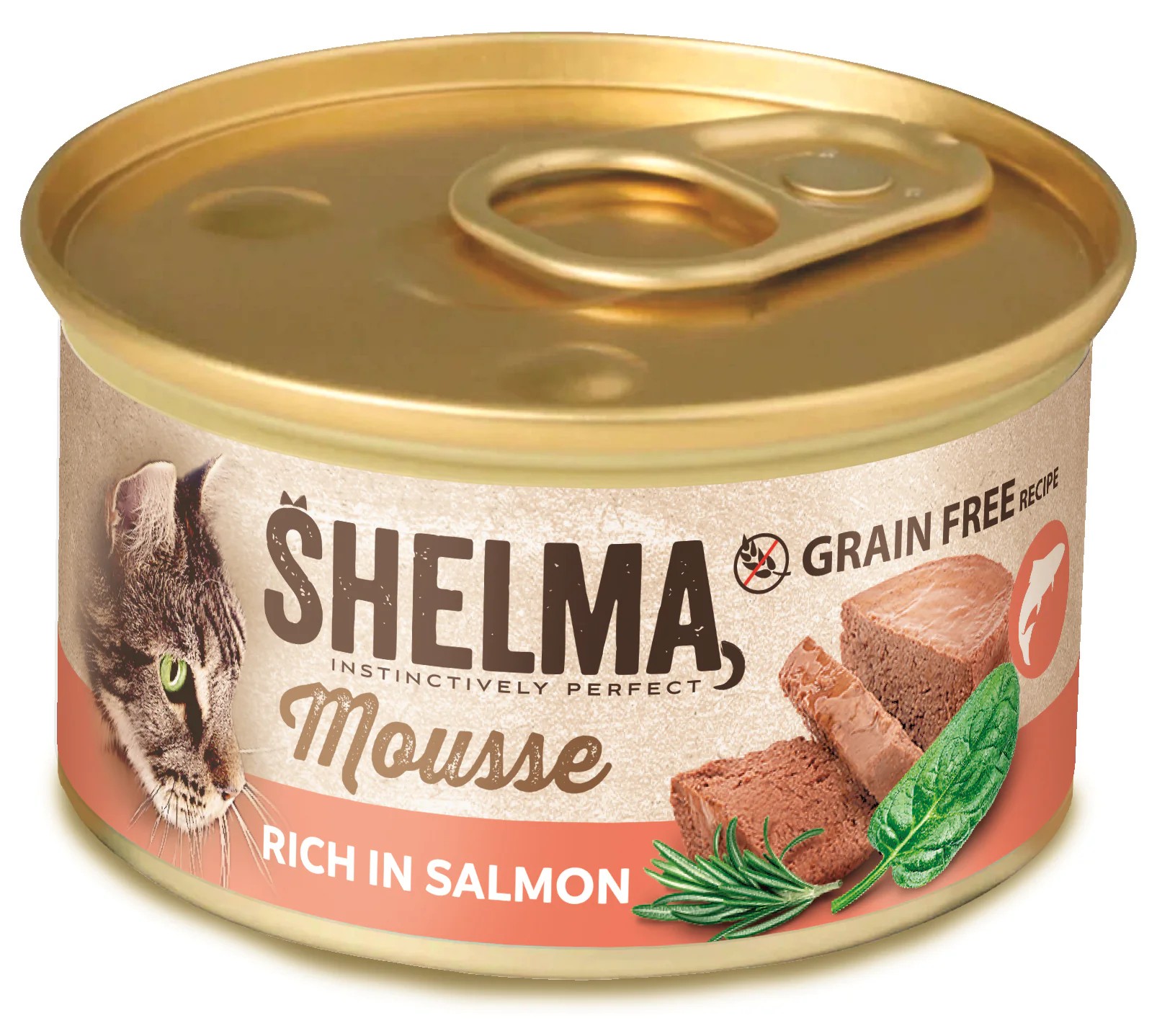 Shelma mousse konserv lõhe, spinati ja rosmariiniga 12x85g