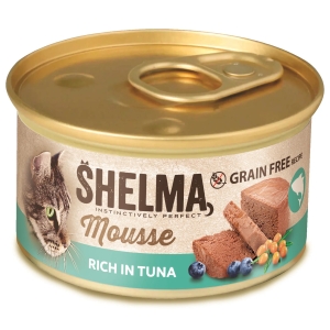 Shelma mousse konserv tuunikala, mustika ja astelpajuga 12x85g