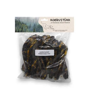 Koerustükk kuivatatud pardi kael koerale 500g
