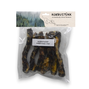 Koerustükk kuivatatud pardi kael koerale 200g