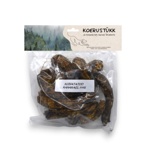 Koerustükk kuivatatud kanakael koerale 200g