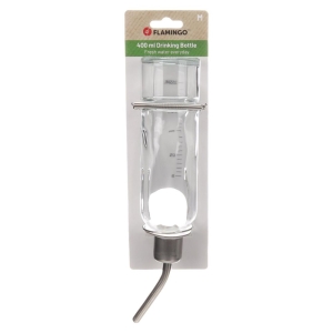 Flamingo joogipudel närilistele “Athina” läbipaistev 400ml