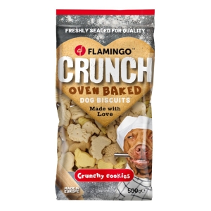 Flamingo maius koerale “Crunch Mix” loomakujulised 500g