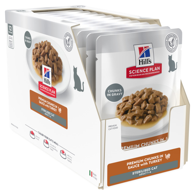 Hills kassi einekotike young sterilised kalkun 85g 12tk