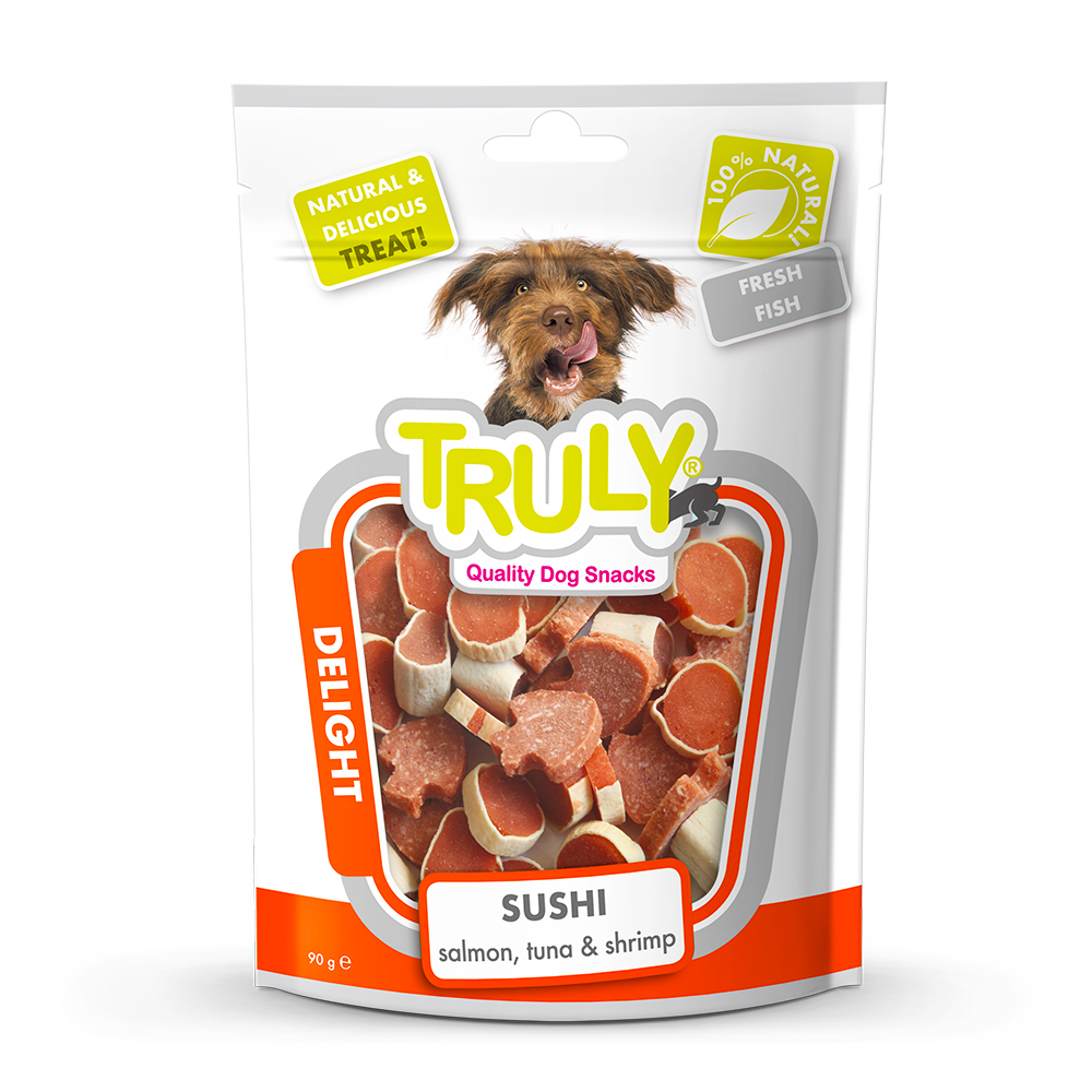 Truly Dogs Sushi Salmon, Tuna&Shrimps 90g