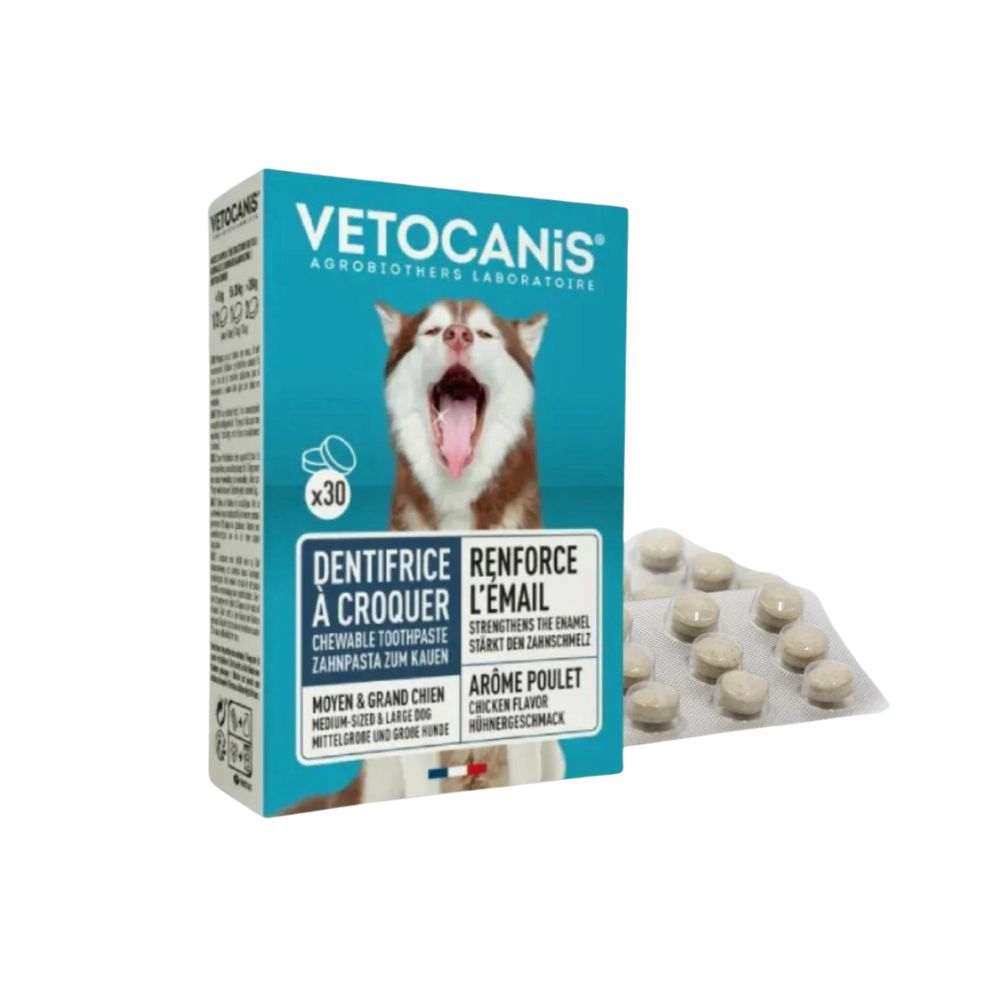 Vetocanis näritavad hambapastatabletid koertele, N30