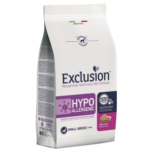 Exclusion Hypoallergenic Adult Pork&Peas Small Breed 800g