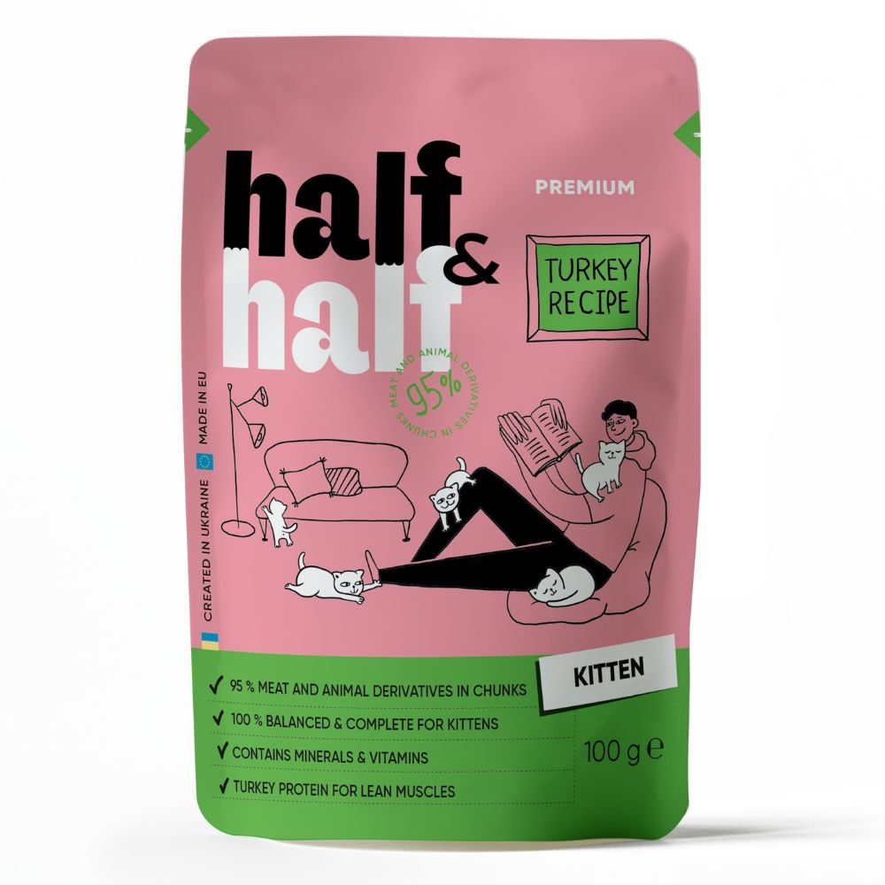 Half&Half Kitten kalkun želees 100g