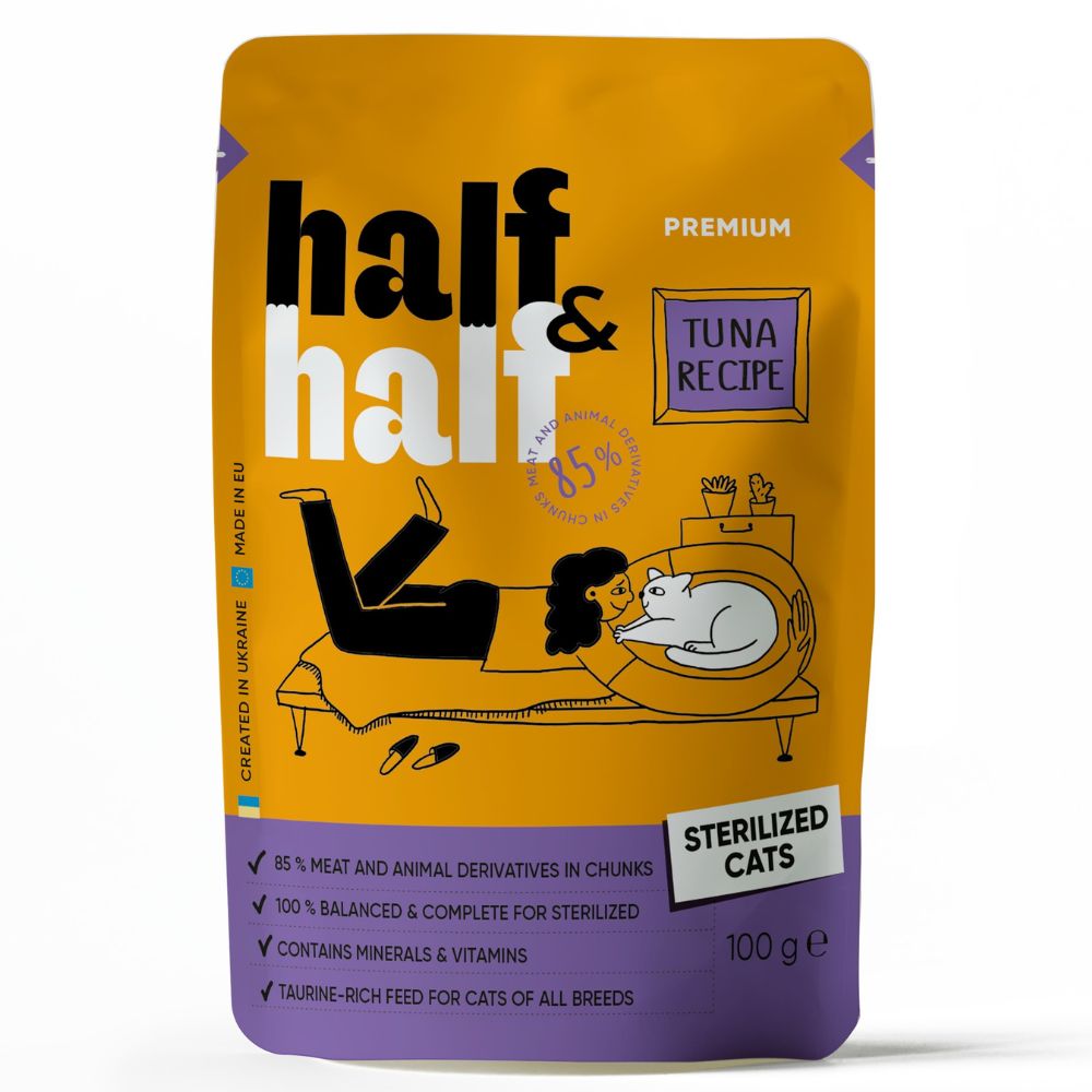 Half&Half Sterilised Adult tuunikala kastmes 100g