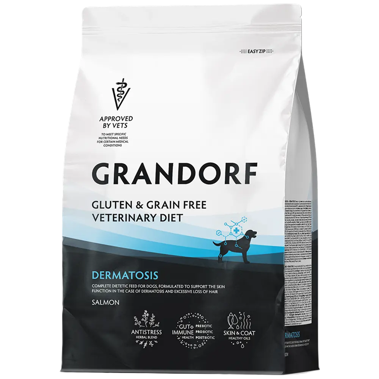 Grandorf Dog Vet Dermatosis Lõhe 1kg