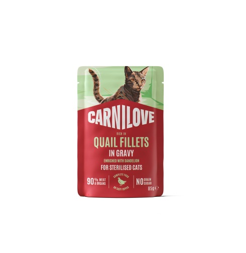 Carnilove Quail Gravy with Dandelion märgtoit steriliseeritud kassidele 85g