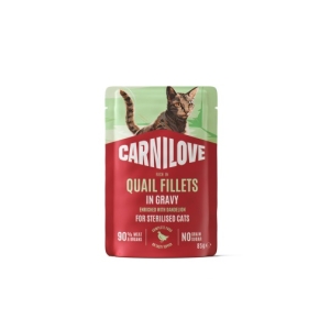 Carnilove Quail Gravy with Dandelion märgtoit steriliseeritud kassidele 85g