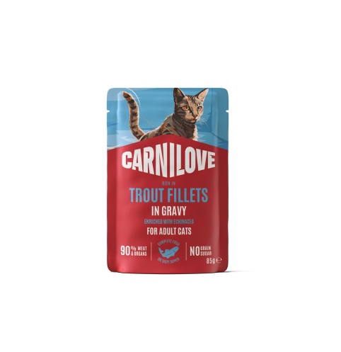 Carnilove Trout with Echinacea konserv täiskasvanud kassidele 85g
