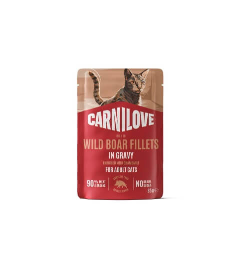 Carnilove Wild Boar Gravy with Chamomile märgtoit kassidele 85g