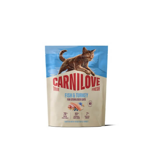 Carnilove True Fresh Fish & Turkey Adult Sterilised kassitoit 0,4kg