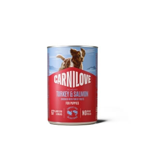 Carnilove Turkey & Salmon konserv kutsikatele 400g