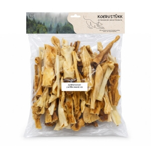 Koerustükk kuivatatud lamba nahk koerale 1kg