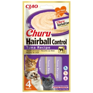 Churu Cat Hairball Control Tuna 56g (4x14g)