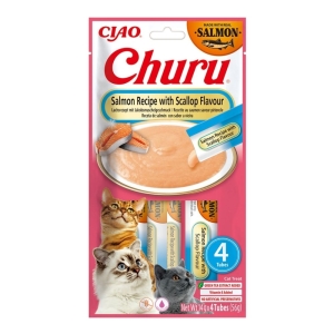 Churu Cat Salmon&Scallop 56g (4x14g)
