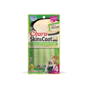 Churu Cat Skin&Coat Chicken&Scallop 56g (4x14g)