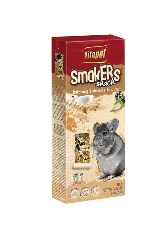 STANDARD Smakers delicacies and nut for chinchilla 2pcs 90g