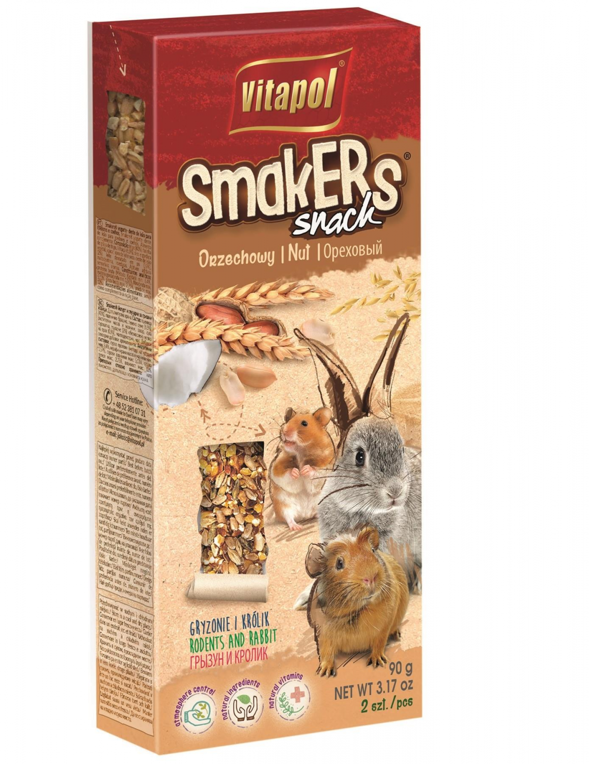 STANDARD Smakers nut for rodents and rabbit 2pcs 90g