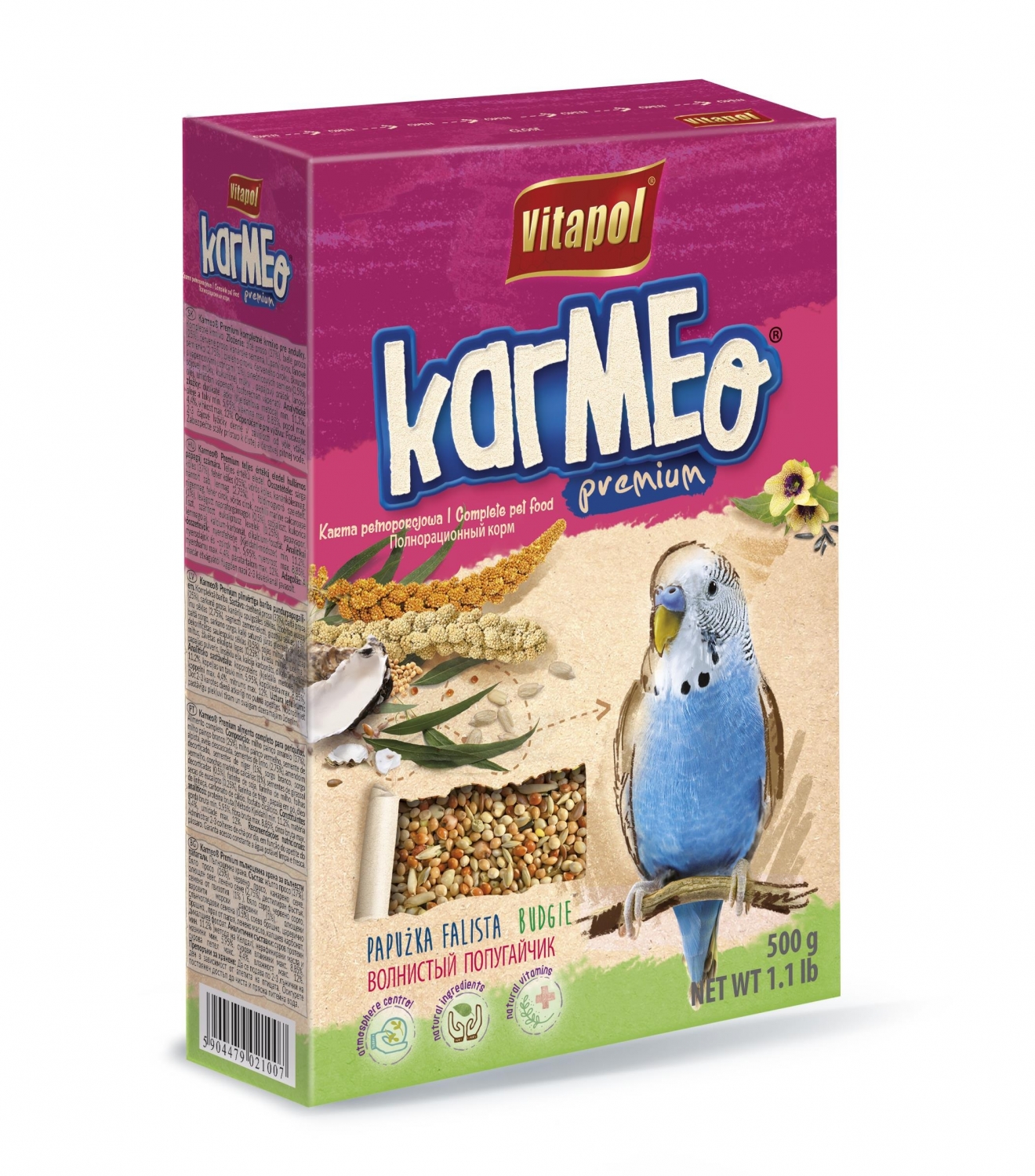 STANDARD carton complete food for budgie 500g