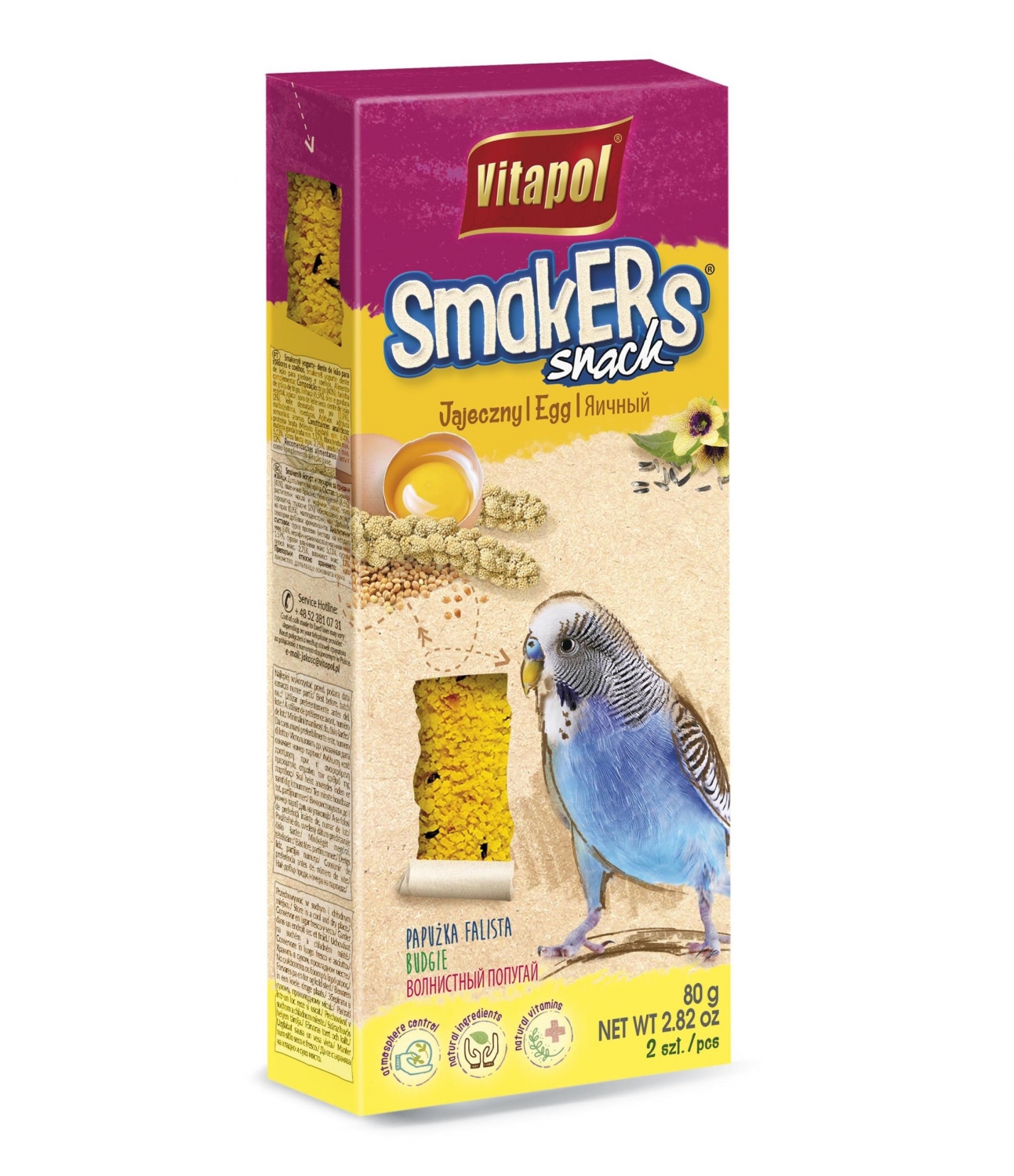 STANDARD Smakers egg for budgie 2pcs 80g