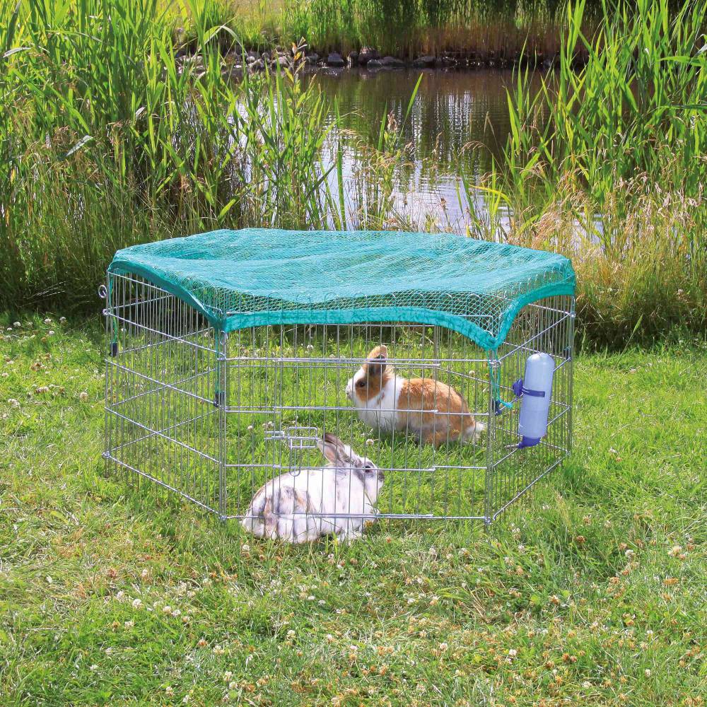 natura outdoor run with protective net, ø 126 × 58 cm