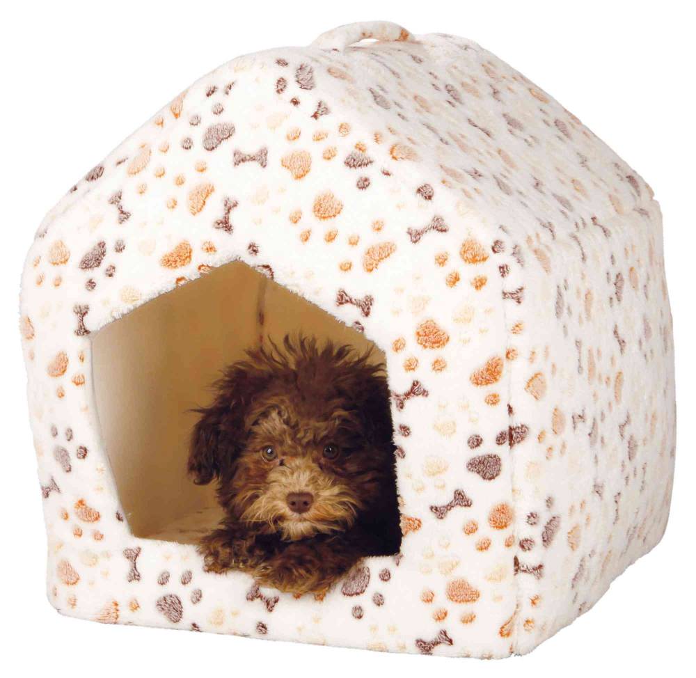 Lingo cuddly cave, house, 40 × 45 × 40 cm, white/beige