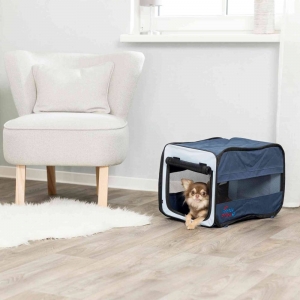 Twister Soft Kennel, S: 45 × 45 × 64 cm, dark blue/light blue