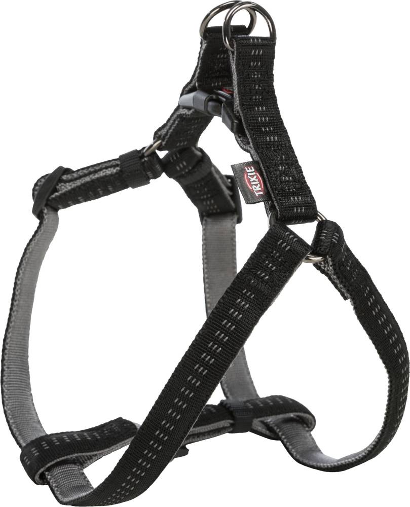 Softline Elegance One Touch harness, XS–S: 30–40 cm/10 mm, black/graphite