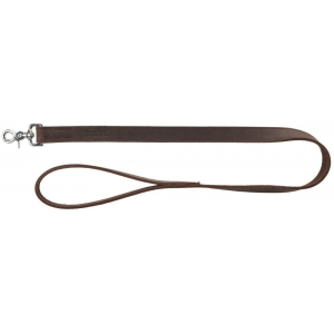 Rustic fatleather leash, L–XL: 1.00 m/25 mm, dark brown