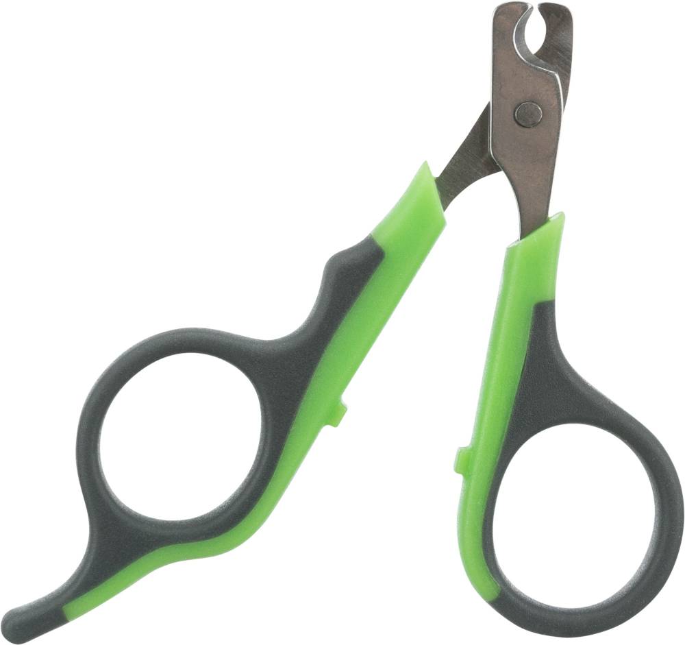 Claw scissors, plastic/stainless steel, 8 cm, grey/green