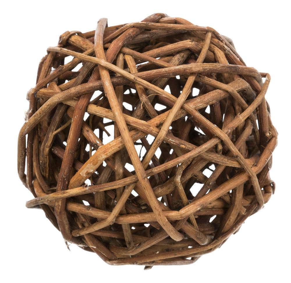 Wicker ball, ø 10 cm