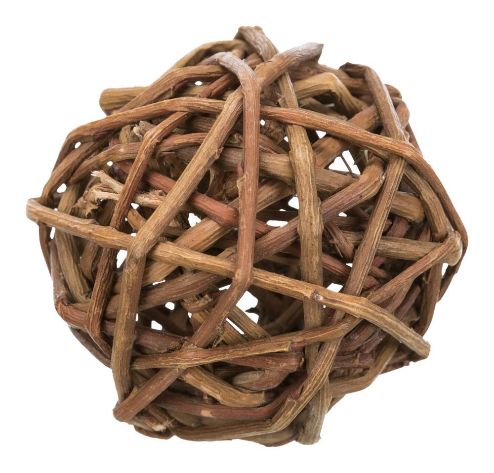 Näriliste mänguasi Wicker ball, ø 6 cm