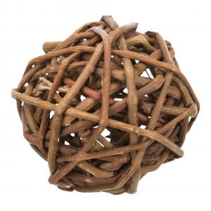 Wicker ball, ø 6 cm