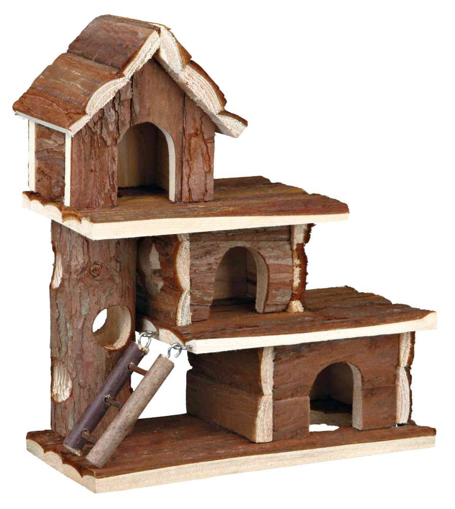 Tammo house, hamsters, bark wood, 25 × 30 × 12 cm